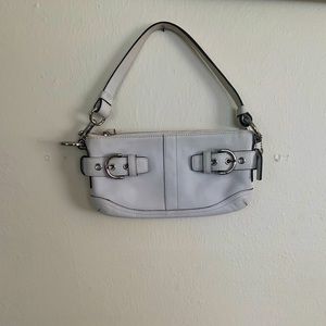 VINTAGE WHITE COACH BAG